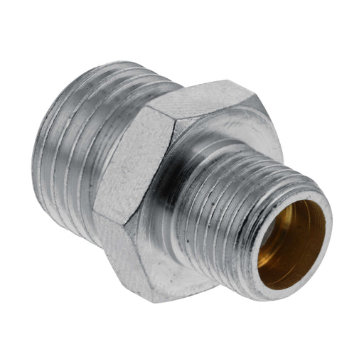 Master Airbrush Brand 1/8" BSP Male to 1/4" BSP Male Airbrush Adapter Fitting, Conversion Adapter Nipple, Connector for Airbrush Hoses and Compressors