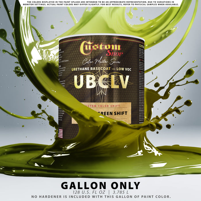 Custom Shop CCS Custom Color Shift Automotive Paint - Gold to Green Shifting Effect - Gallon