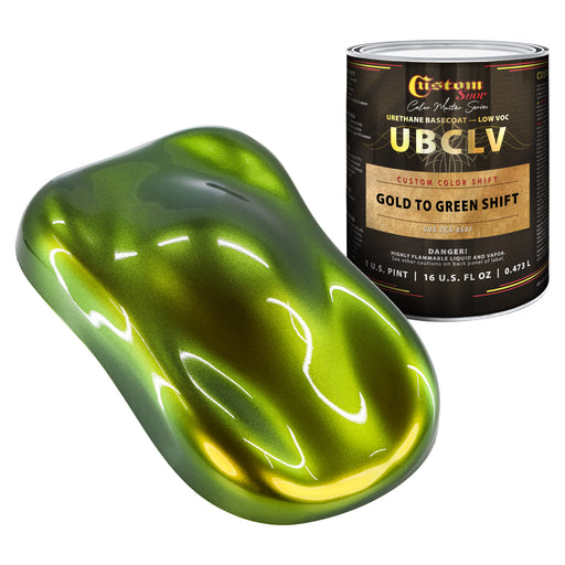 Custom Shop CCS Custom Color Shift Automotive Paint - Gold to Green Shifting Effect - Pint