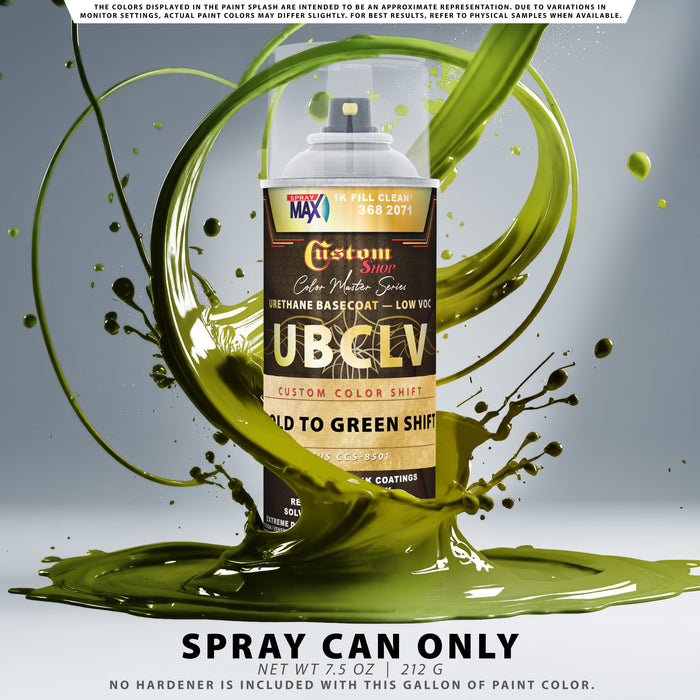 Custom Shop CCS Custom Color Shift Automotive Paint - Gold to Green Shifting Effect - Spray Can