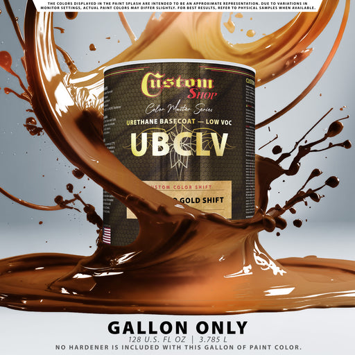 Custom Shop CCS Custom Color Shift Automotive Paint - Orange to Gold Shifting Effect - Gallon