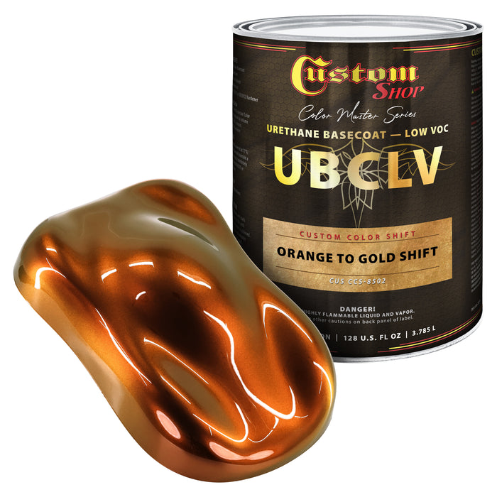 Custom Shop CCS Custom Color Shift Automotive Paint - Orange to Gold Shifting Effect - Gallon