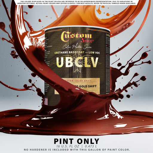 Custom Shop CCS Custom Color Shift Automotive Paint - Apple Red to Gold Shifting Effect - Pint