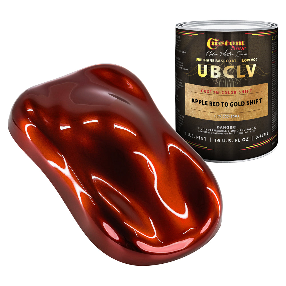 Custom Shop CCS Custom Color Shift Automotive Paint - Apple Red to Gold Shifting Effect - Pint