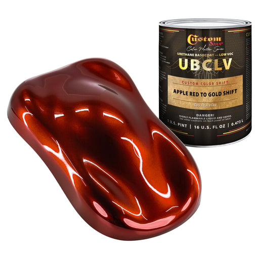 Custom Shop CCS Custom Color Shift Automotive Paint - Apple Red to Gold Shifting Effect - Pint