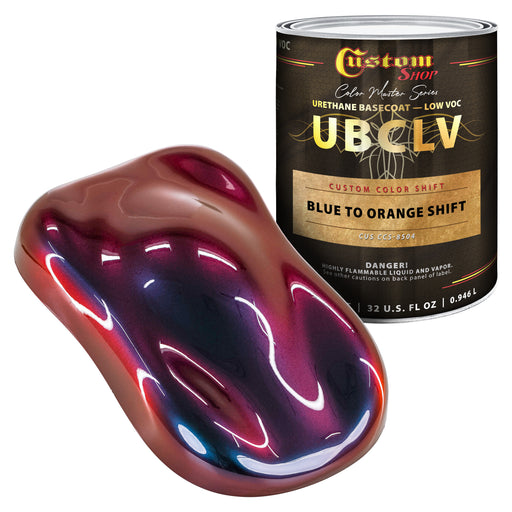 Custom Shop CCS Custom Color Shift Automotive Paint - Blue to Orange Shifting Effect - Quart