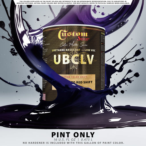 Custom Shop CCS Custom Color Shift Automotive Paint - Sapphire to Red Shifting Effect - Pint