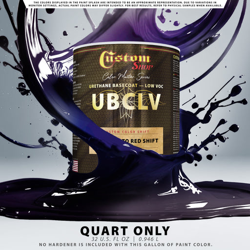 Custom Shop CCS Custom Color Shift Automotive Paint - Sapphire to Red Shifting Effect - Quart