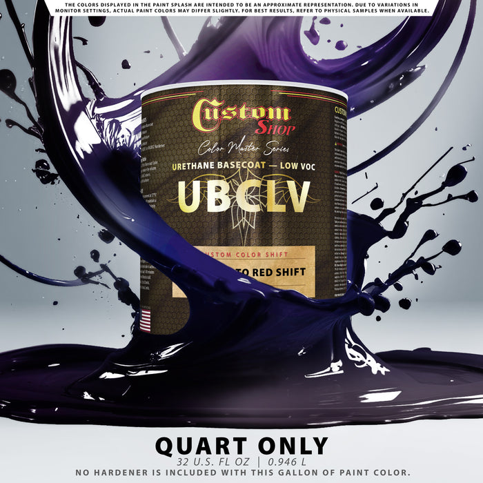 Custom Shop CCS Custom Color Shift Automotive Paint - Sapphire to Red Shifting Effect - Quart