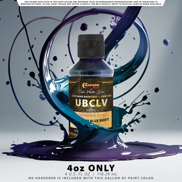 Custom Shop CCS Custom Color Shift Automotive Paint - Green to Blue Shifting Effect - 4-Ounce Bottle