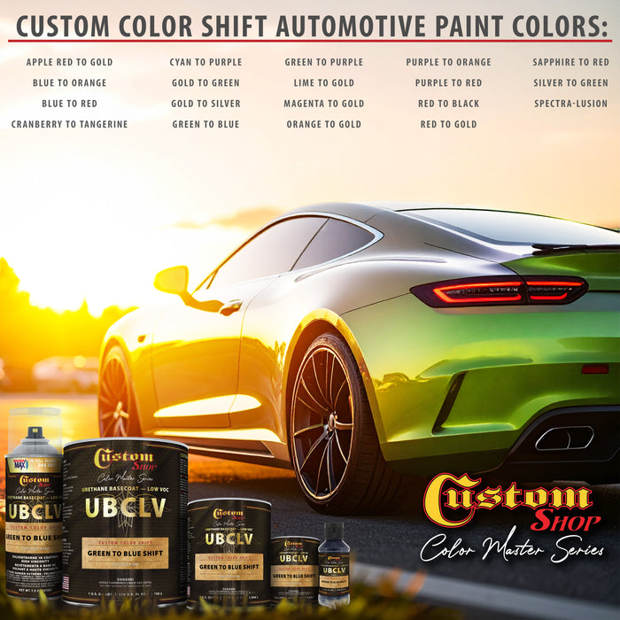 Custom Shop CCS Custom Color Shift Automotive Paint - Green to Blue Shifting Effect - Quart