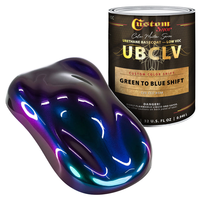 Custom Shop CCS Custom Color Shift Automotive Paint - Green to Blue Shifting Effect - Quart