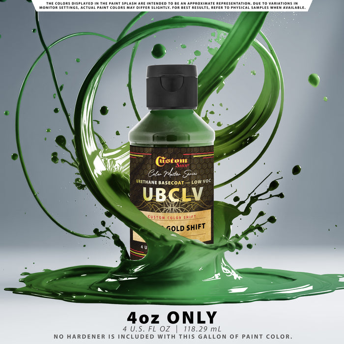 Custom Shop CCS Custom Color Shift Automotive Paint - Lime to Gold Shifting Effect - 4-Ounce Bottle