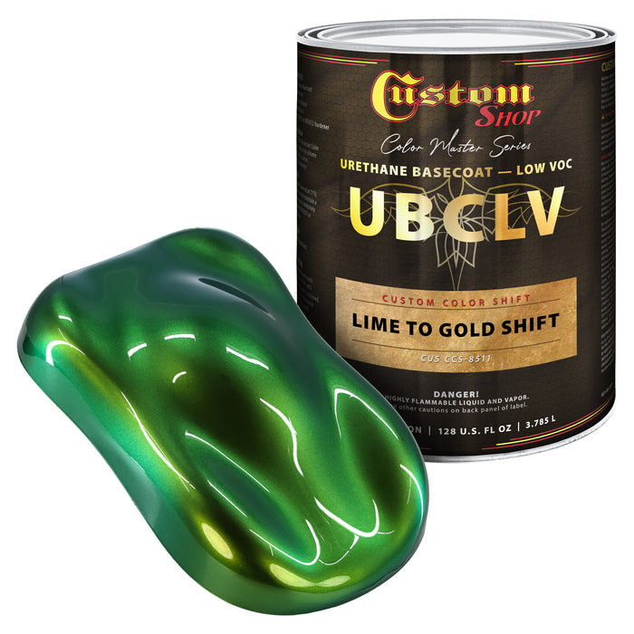 Custom Shop CCS Custom Color Shift Automotive Paint - Lime to Gold Shifting Effect - Gallon