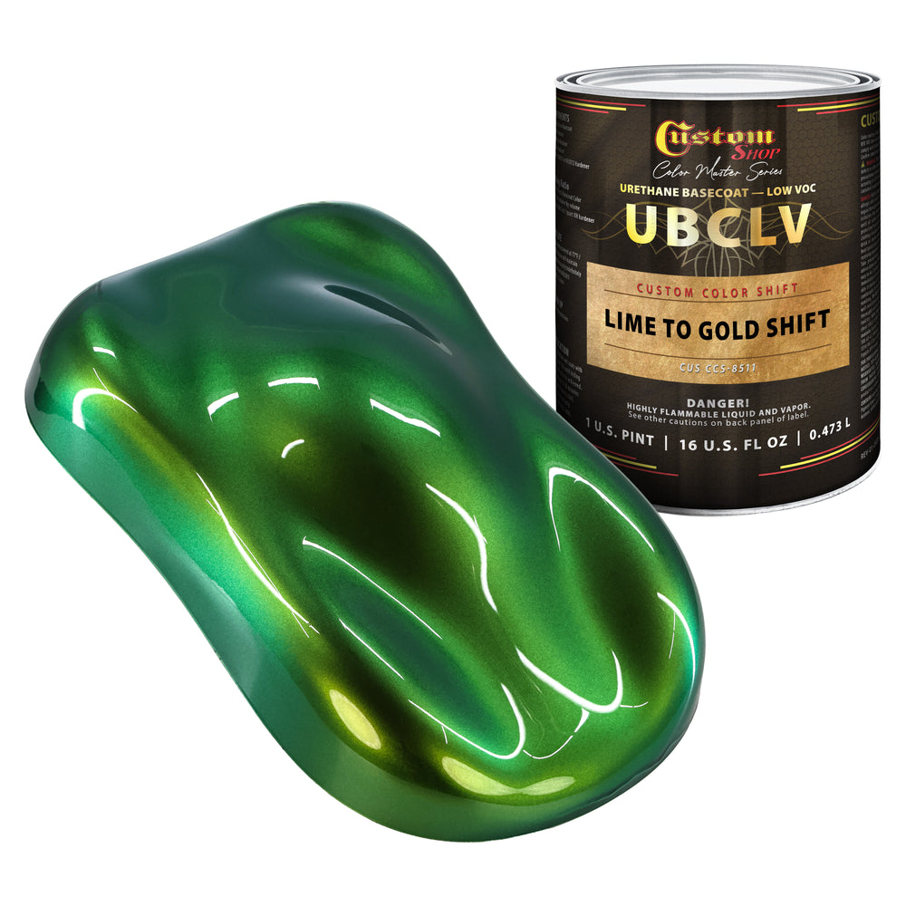 Custom Shop CCS Custom Color Shift Automotive Paint - Lime to Gold Shifting Effect - Pint
