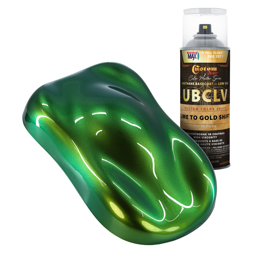 Custom Shop CCS Custom Color Shift Automotive Paint - Lime to Gold Shifting Effect - Spray Can