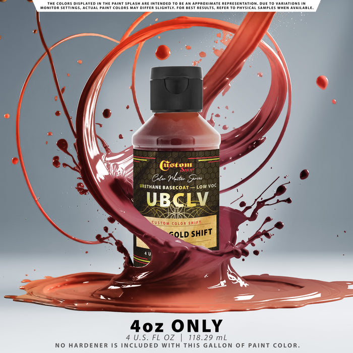 Custom Shop CCS Custom Color Shift Automotive Paint - Red to Gold Shifting Effect - 4-Ounce Bottle