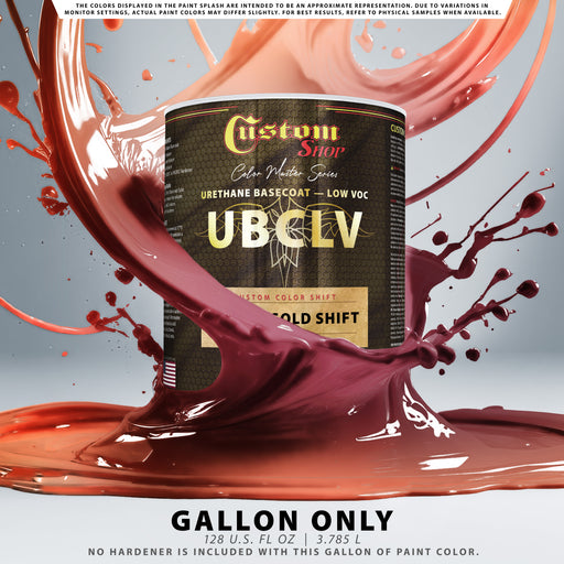 Custom Shop CCS Custom Color Shift Automotive Paint - Red to Gold Shifting Effect - Gallon