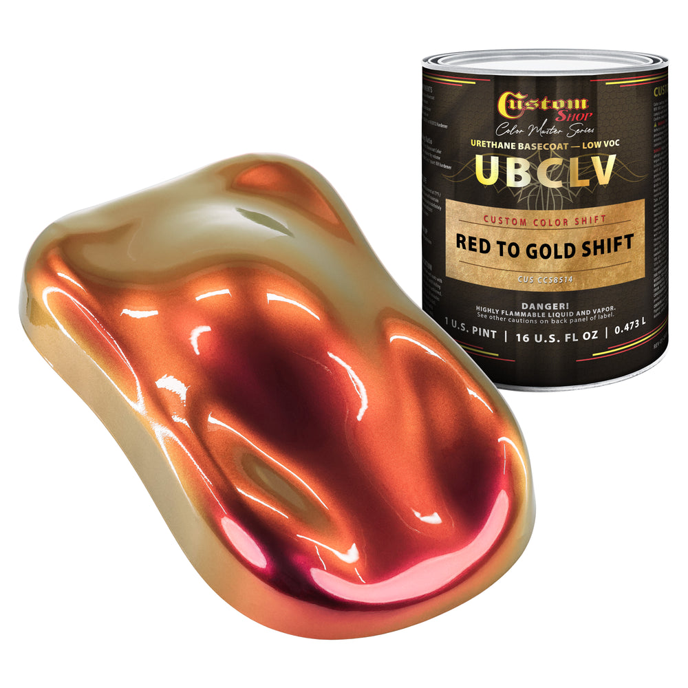 Custom Shop CCS Custom Color Shift Automotive Paint - Red to Gold Shifting Effect - Pint