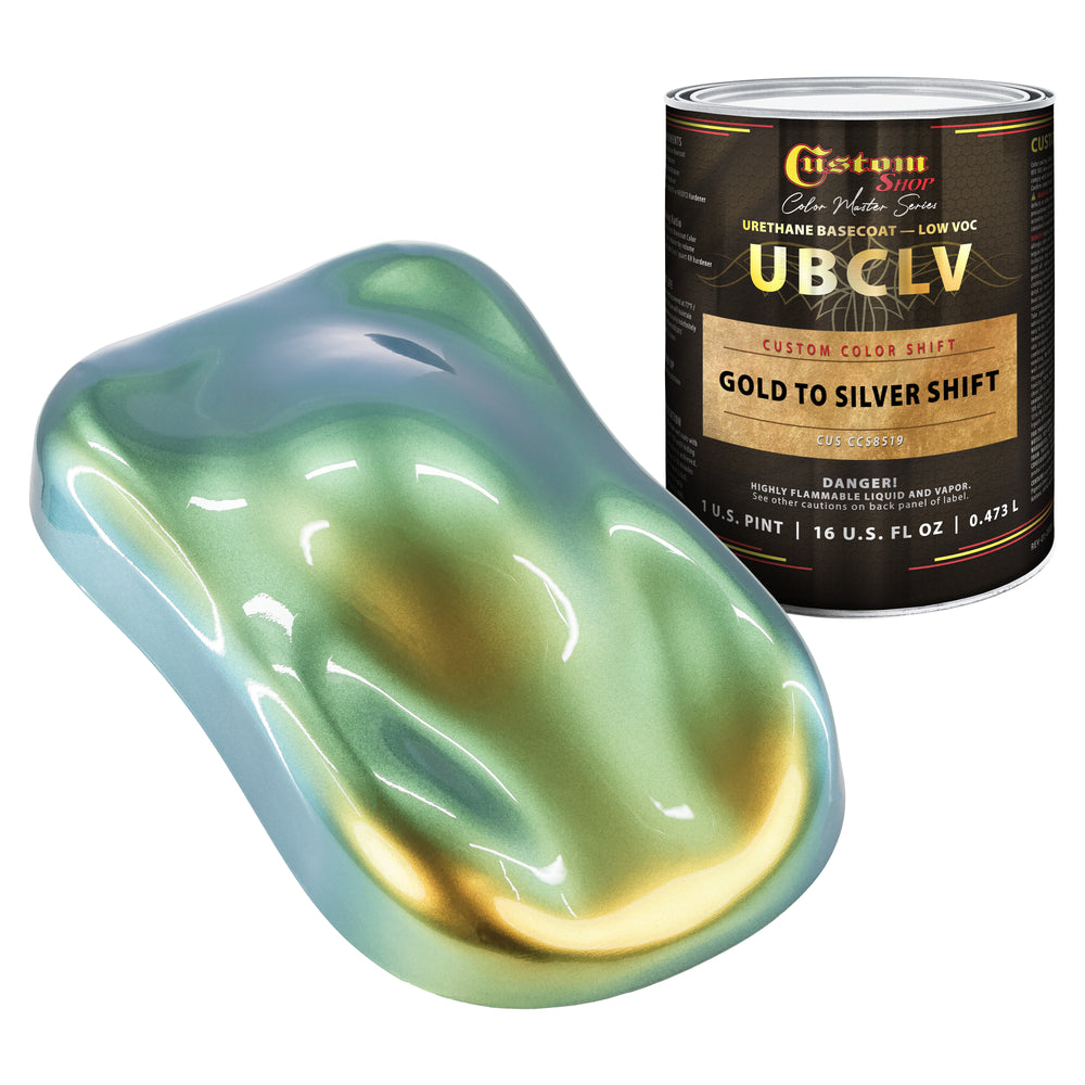 Custom Shop CCS Custom Color Shift Automotive Paint - Gold to Silver Shifting Effect - Pint
