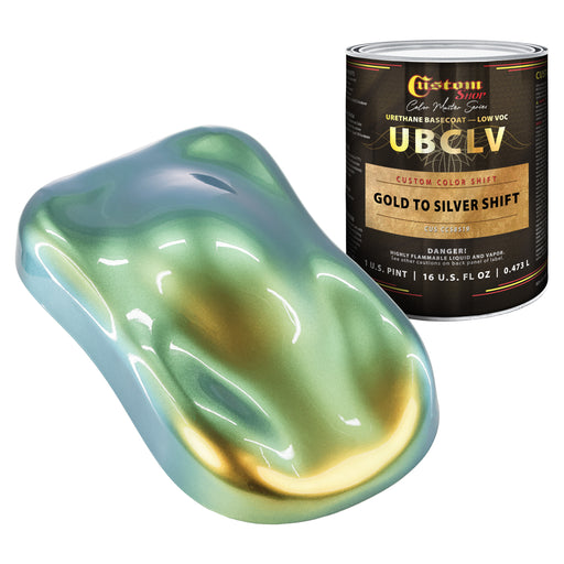 Custom Shop CCS Custom Color Shift Automotive Paint - Gold to Silver Shifting Effect - Pint