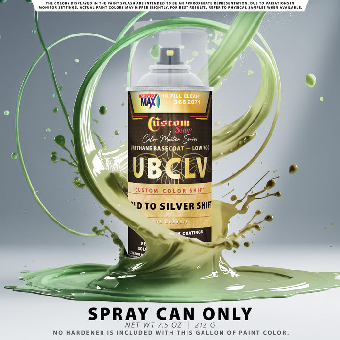 Custom Shop CCS Custom Color Shift Automotive Paint - Gold to Silver Shifting Effect - Spray Can