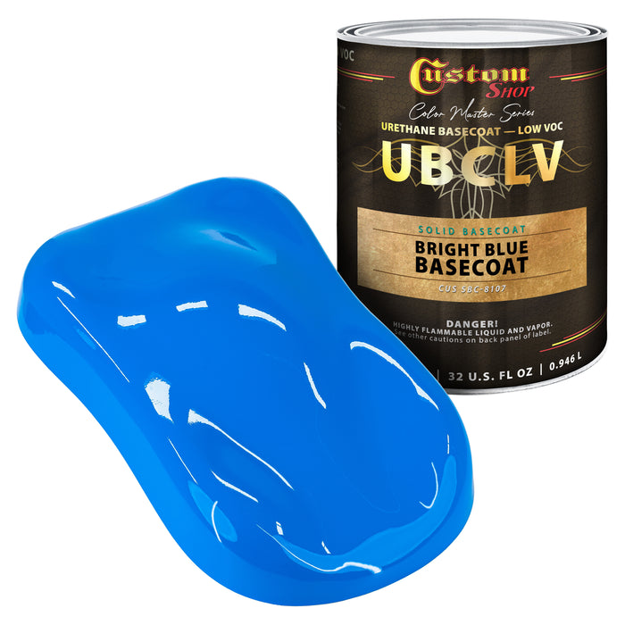 Custom Shop SBC Solid Basecoat - Bright Blue Basecoat- Quart