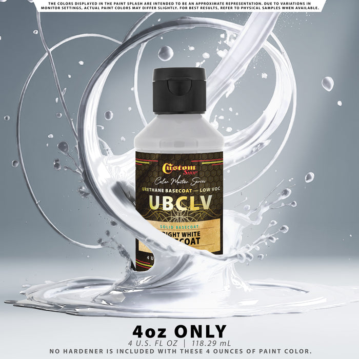 Custom Shop SBC Solid Basecoat - Bright White Basecoat - 4-Ounce Ready to Spray Bottle