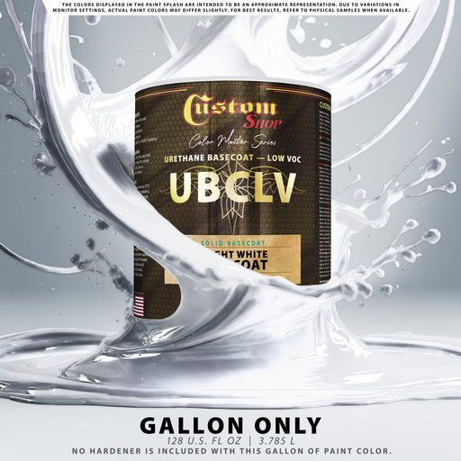 Custom Shop SBC Solid Basecoat - Bright White Basecoat- Gallon