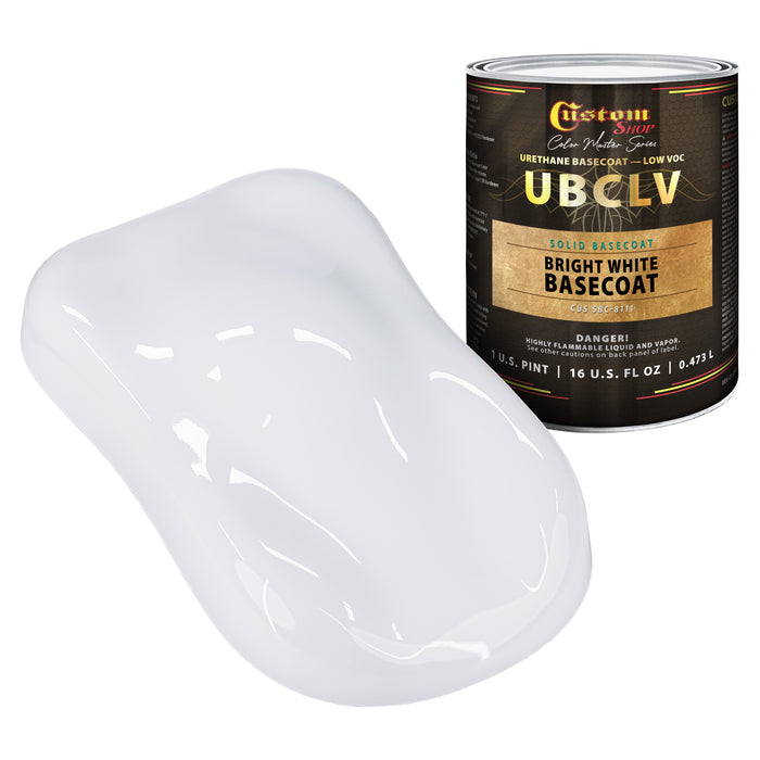 Custom Shop SBC Solid Basecoat - Bright White Basecoat- Pint
