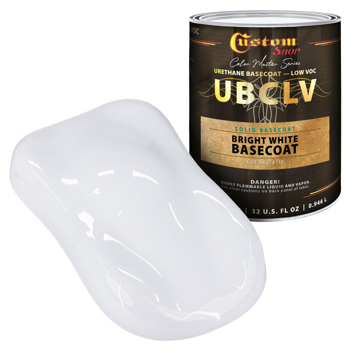 Custom Shop SBC Solid Basecoat - Bright White Basecoat- Quart