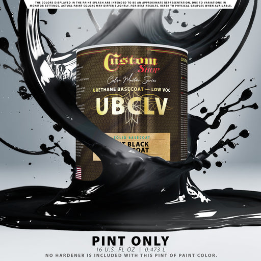 Custom Shop SBC Solid Basecoat - Jet Black Basecoat- Pint