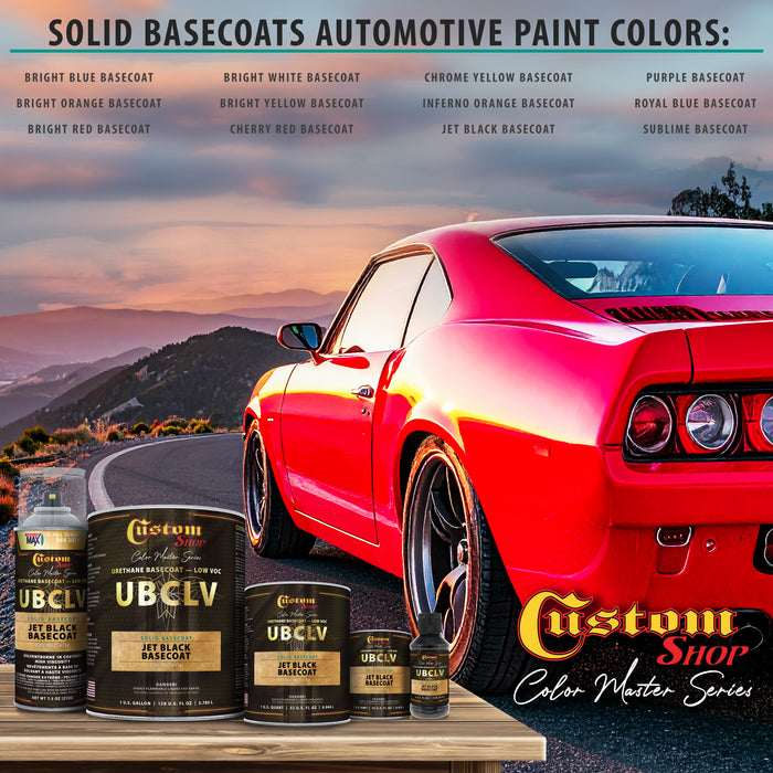 Custom Shop SBC Solid Basecoat - Jet Black Basecoat- Quart