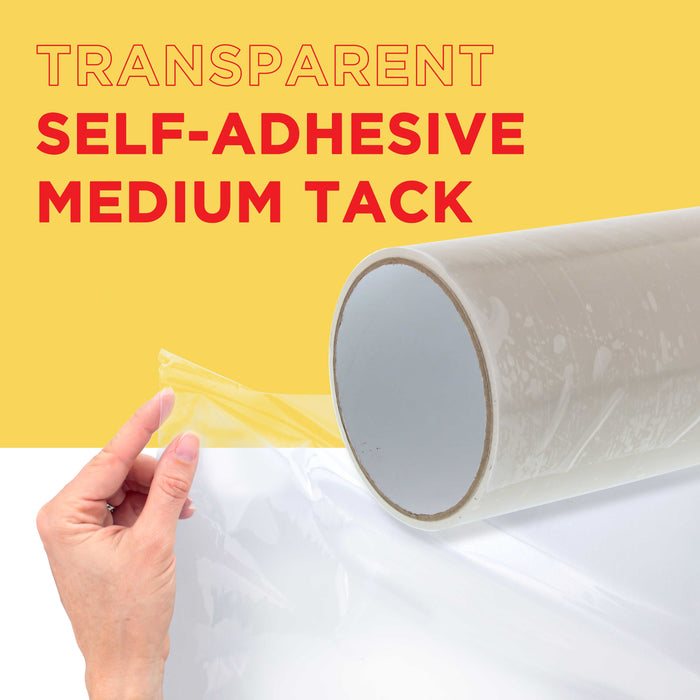 6" x 30' Frisket Masking Film Roll - Self-Adhesive Semi-Transparent Medium-Tack for Artists, Airbrush Graphics, Automotive Painting, Stencil Making, Design Transfer