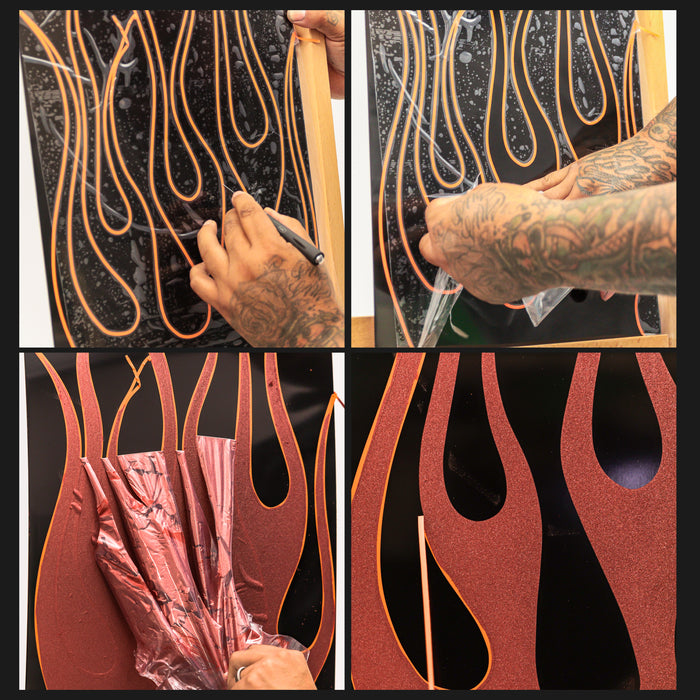 6" x 30' Frisket Masking Film Roll - Self-Adhesive Semi-Transparent Medium-Tack for Artists, Airbrush Graphics, Automotive Painting, Stencil Making, Design Transfer