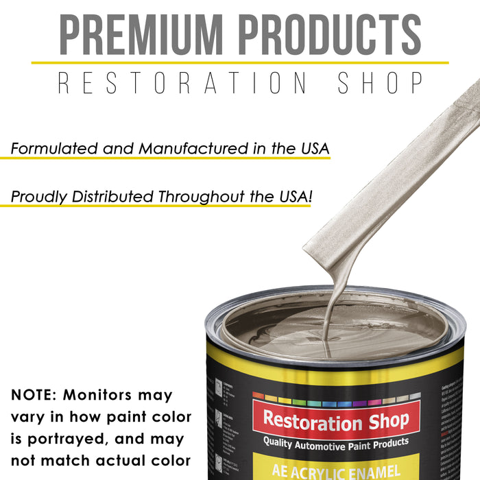 Mocha Frost Metallic Acrylic Enamel Auto Paint - Quart Paint Color Only - Professional Single Stage Automotive Car Truck Equipment Coating, 2.8 VOC