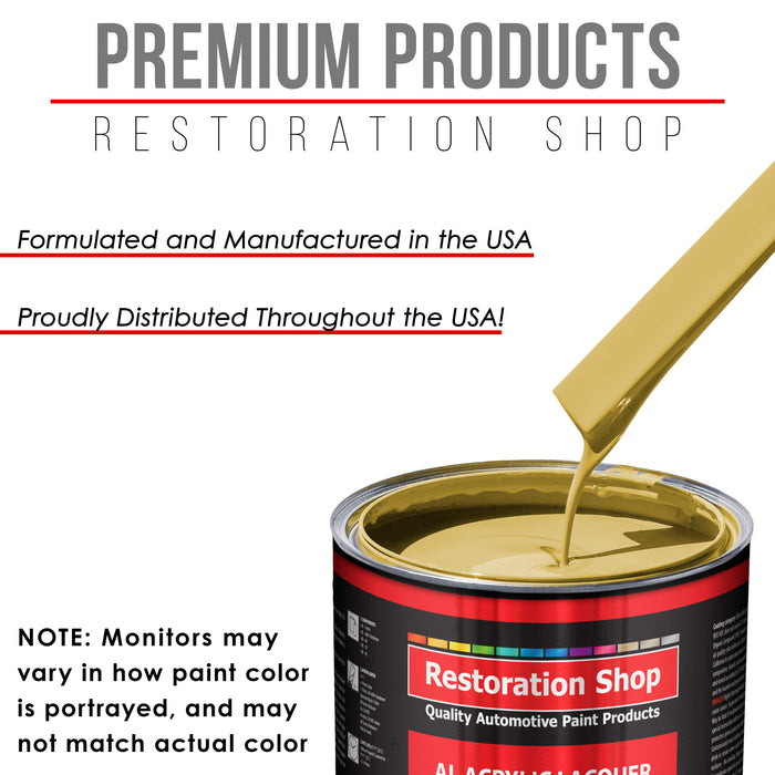 Springtime Yellow - Acrylic Lacquer Auto Paint - Quart Paint Color Only - Professional Gloss Automotive Car Truck Guitar Furniture - Refinish Coating