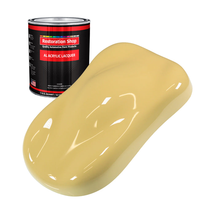 Springtime Yellow - Acrylic Lacquer Auto Paint - Quart Paint Color Only - Professional Gloss Automotive Car Truck Guitar Furniture - Refinish Coating