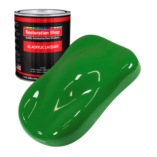 Vibrant Lime Green - Acrylic Lacquer Auto Paint - Gallon Paint Color Only - Professional Gloss Automotive Car Truck Guitar Furniture Refinish Coating