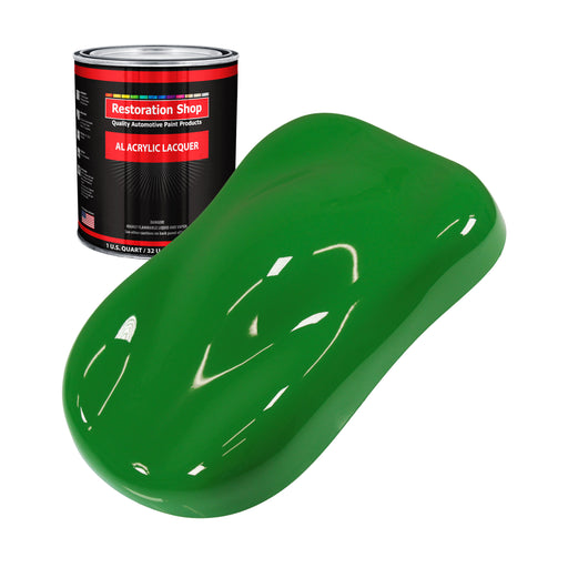 Vibrant Lime Green - Acrylic Lacquer Auto Paint - Quart Paint Color Only - Professional Gloss Automotive Car Truck Guitar Furniture - Refinish Coating