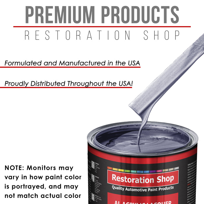 Astro Blue Metallic - Acrylic Lacquer Auto Paint - Quart Paint Color Only - Professional Gloss Automotive Car Truck Guitar Furniture Refinish Coating