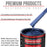Daytona Blue Metallic - Acrylic Lacquer Auto Paint - Complete Gallon Paint Kit with Medium Thinner - Pro Automotive Car Truck Guitar Refinish Coating