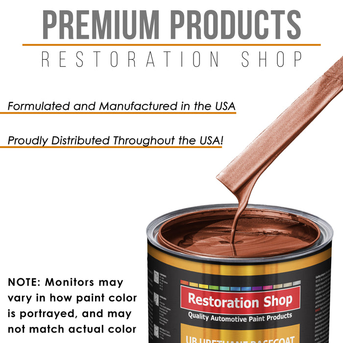 Saddle Brown Firemist - Urethane Basecoat Auto Paint - Quart Paint Color Only - Professional High Gloss Automotive, Car, Truck Coating
