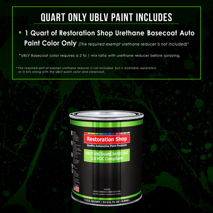 Hugger Orange - LOW VOC Urethane Basecoat Auto Paint - Quart Paint Color Only - Professional High Gloss Automotive Coating