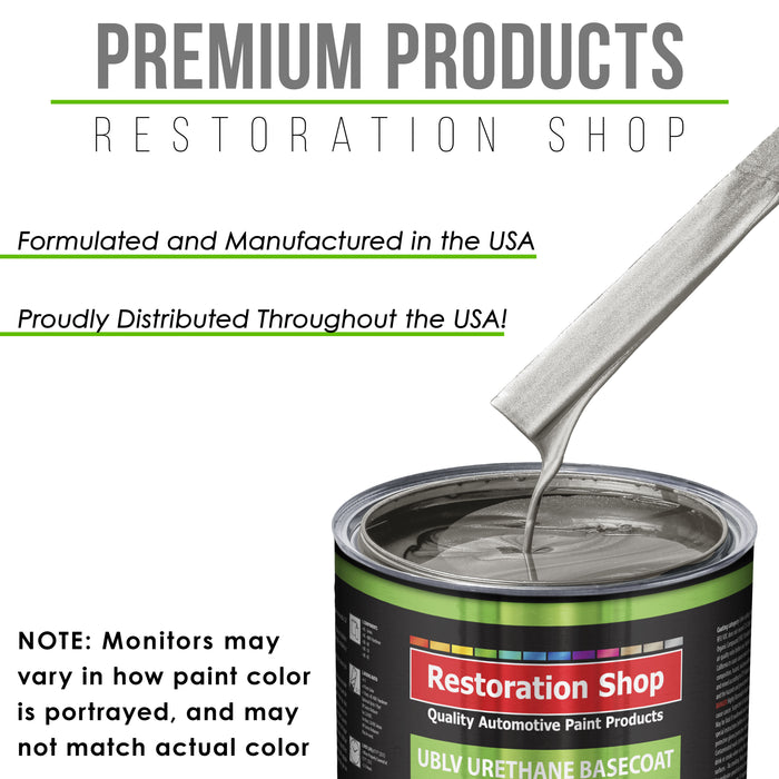 Firemist Pewter Silver - LOW VOC Urethane Basecoat Auto Paint - Gallon Paint Color Only - Professional Gloss Automotive Car Truck Refinish Coating