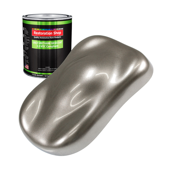 Firemist Pewter Silver - LOW VOC Urethane Basecoat Auto Paint - Quart Paint Color Only - Professional High Gloss Automotive Coating